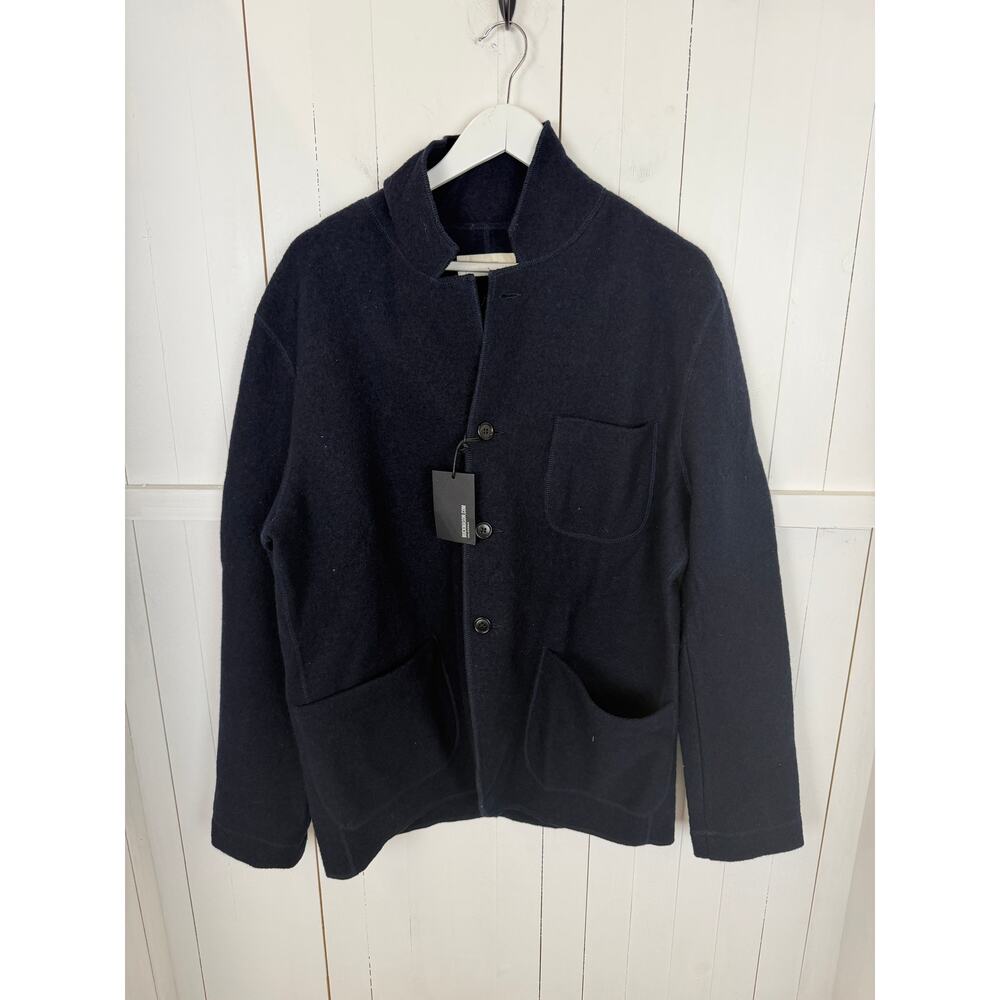 Buck Mason Blue Overcoat